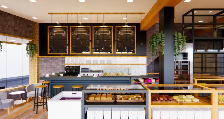 restaurante auto service interiores