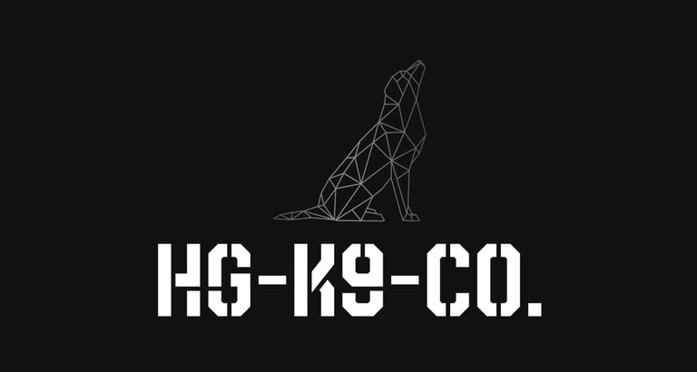 a dog walkers logo from harrogate.