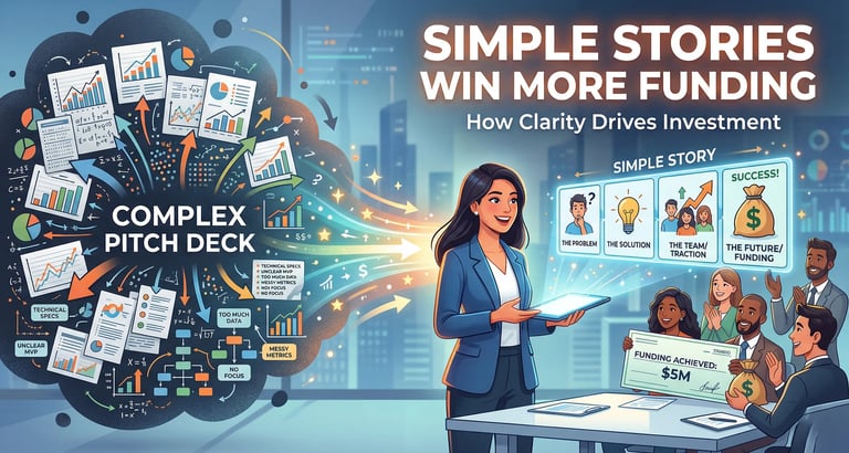 Complex Startup Pitch Deck: How Simple Stories Win More Funding