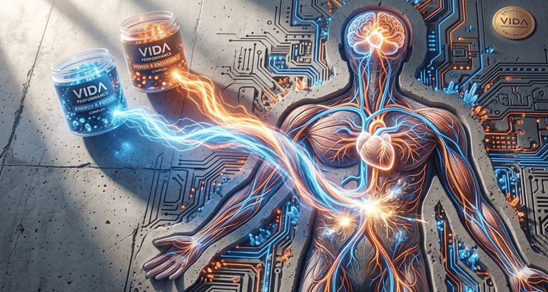Poder da suplementação: absorção e ativação de energia no corpo humano para performance