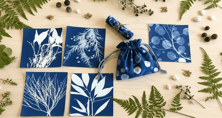 Cianotipias en tela y papel