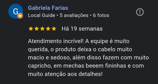 comentario google cliente escova progressiva