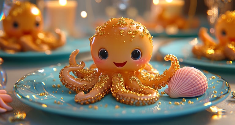 Sweet Seaweed Octopi Jelly made from Honey Pearls from the Blooming Glades of Alvaria