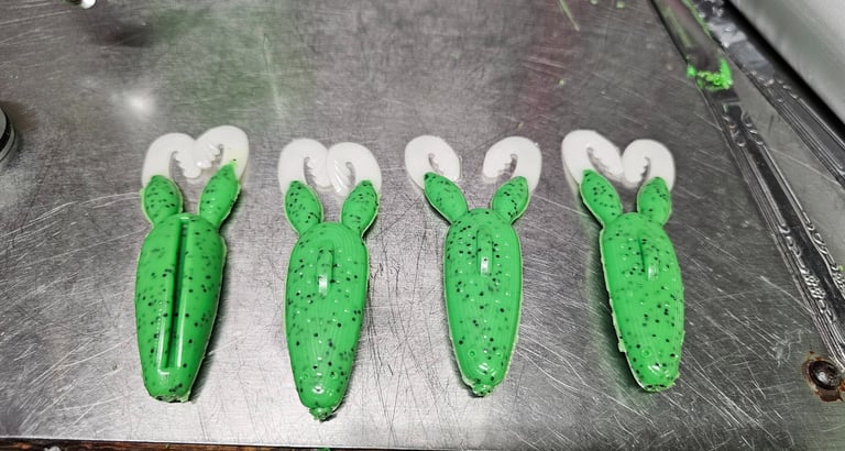 Soft Plastic Frog Lures, Commando Frogs