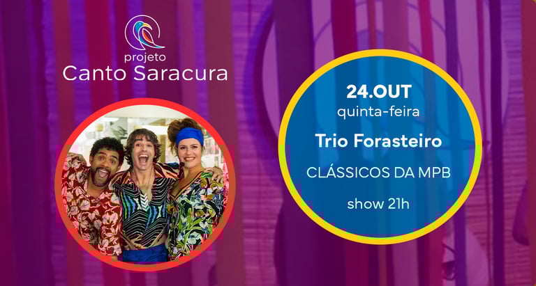 show mpb ao vivo no restaurante saracura granja viana - Trio Forasteiro