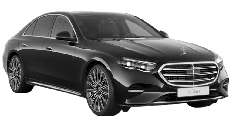 a black mercedes benz E class executive