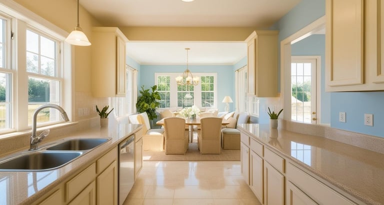 Kitchen and Living Room Cleaning