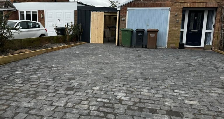 Front driveway upgrade in Worcester home