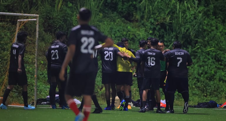 team helping injured player