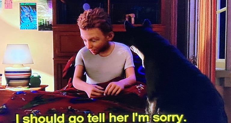 Mars Needs Moms - Milo Talks with his Cat