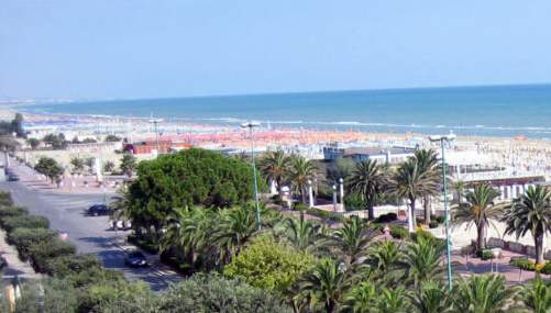 Blick über Strand Giulianova