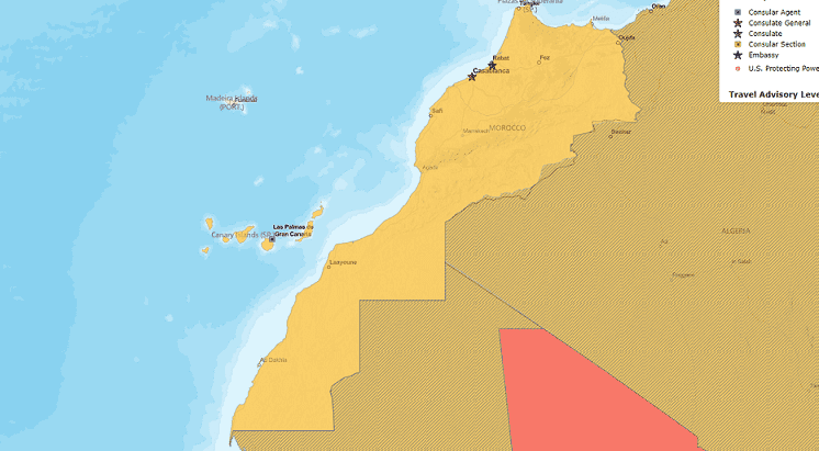map of morocco in 2025