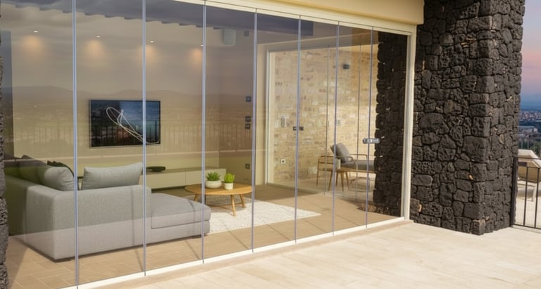 panora vetrate installazione a pedara