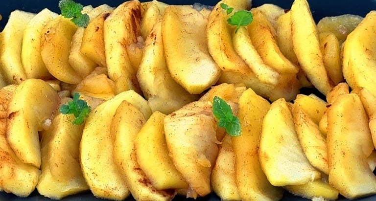 Serve the apples and enjoy