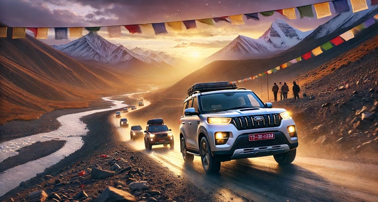 New Delhi to London via Tibet Himalayas