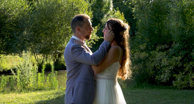 echange regard filmé par videaste de mariage dinan
