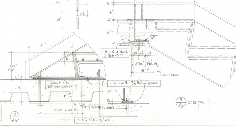 Hand drawn design element, made by Pengelly in the 1970s-1990s pre-CAD 21