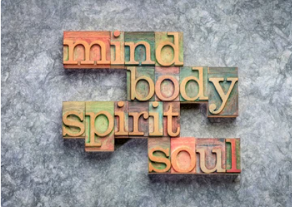 wooden cubes writhe mind  body spirit soll