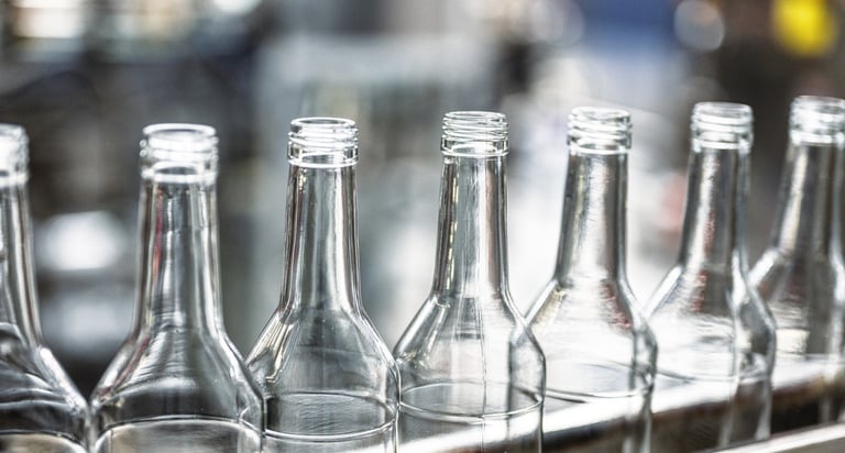 bottles in co-manufacturing plant