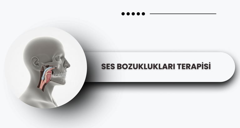 Ses bozuklukları terapisini temsil eden mikrofon simgesi.