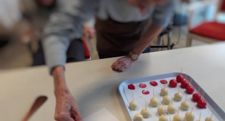 Trompe l 'oeil pour la Saint-Valentin Pomme d'Amour