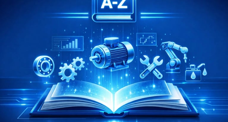 livro de az com ilustração de máquinas