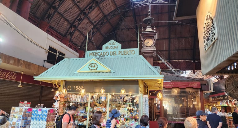 Easy walk from the port and all the meat you can eat in Montevideo, Uruguay!