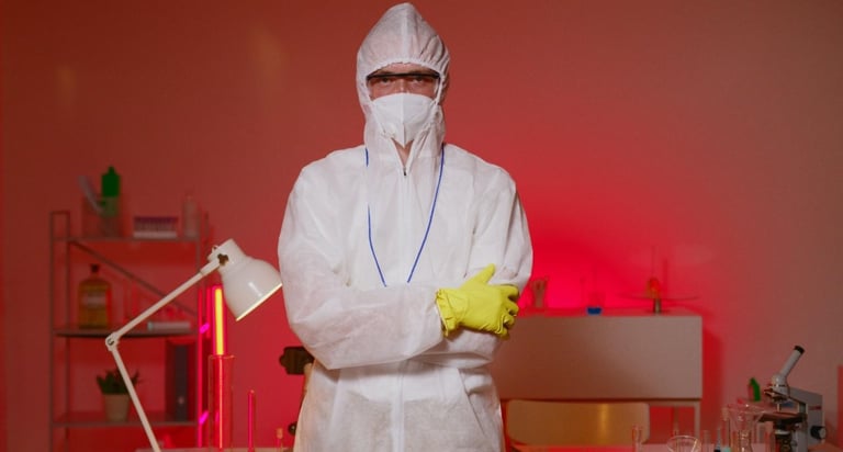 IICRC certified mold remediation technician from Front Range Mold Remediation assessing Colorado Springs property