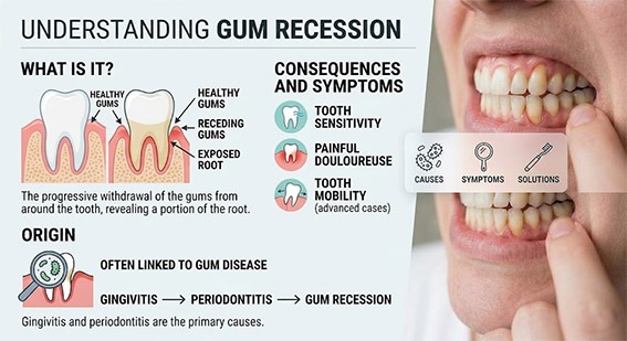 Gum Recession infographic