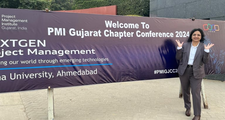 Moderator, Volunteer and Core Committee Member, for PMI Gujarat Chapter Annual Conference 2024