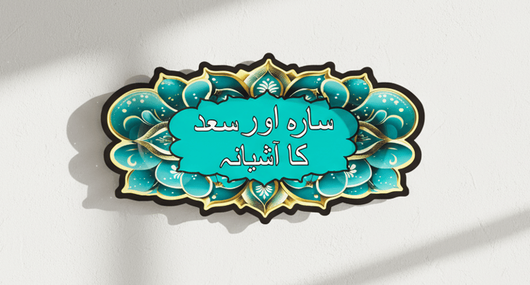 customizable cutout acrylic nameplate