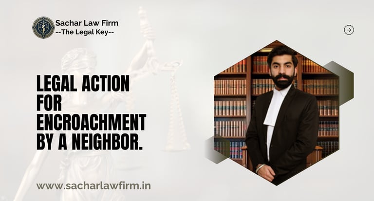 Legal Action for Encroachment by a Neighbor.