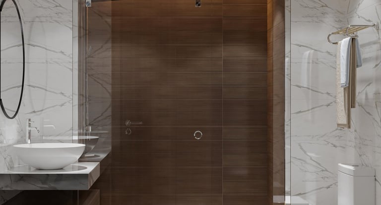 Modern kitchen and bathroom flooring designed for durability and style.