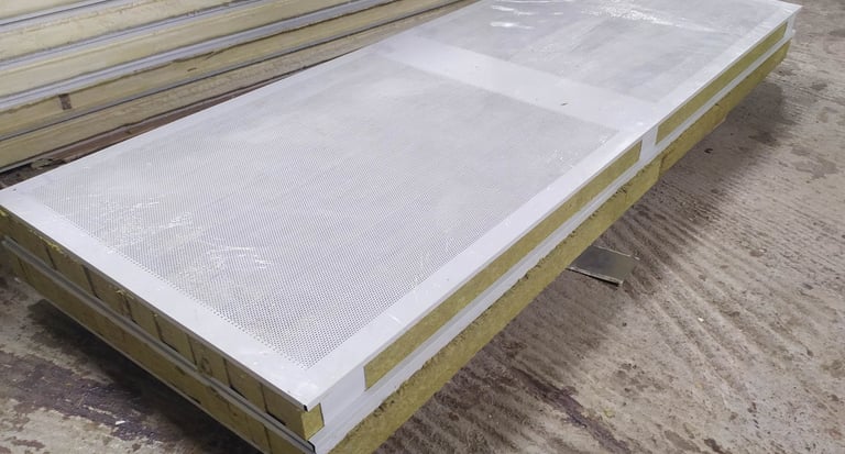 PERFORATED RCKWOOL PANELS