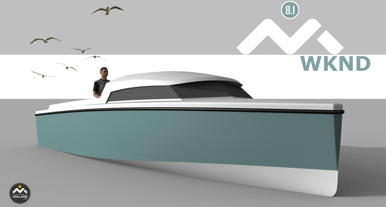 M8.1 WKND design weekender motor yacht