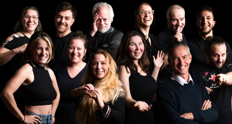 Photo de l'équipe des ateliers de la compagnie Constellations Éphémères 2024-2025