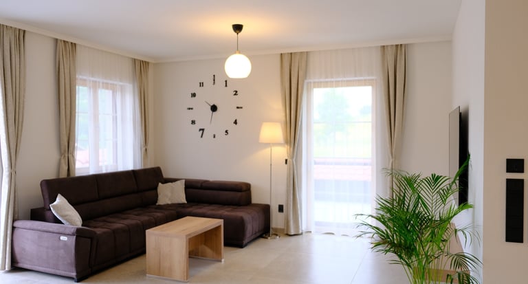 Wohnzimmer des Nussberg Chalets