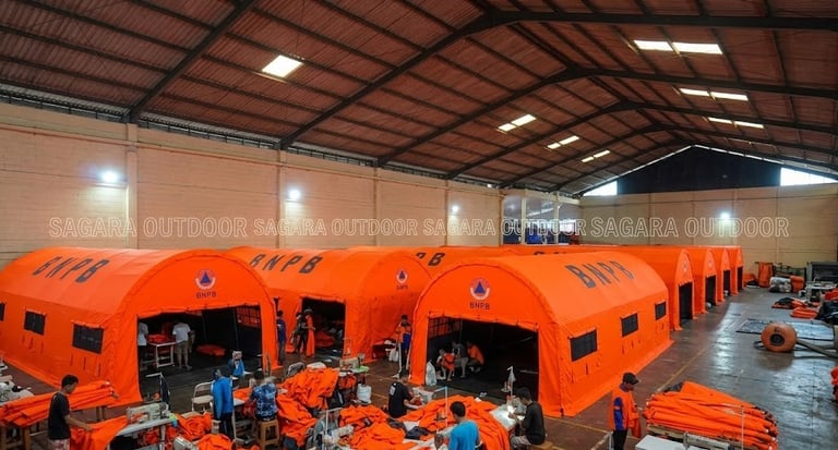 tenda pengungsi BNPB