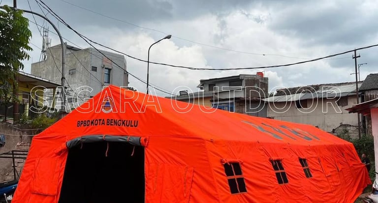 tenda serbaguna bpbd ukuran 6x12m