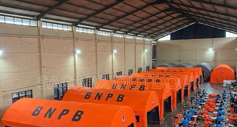 tenda pengungsi BNPB