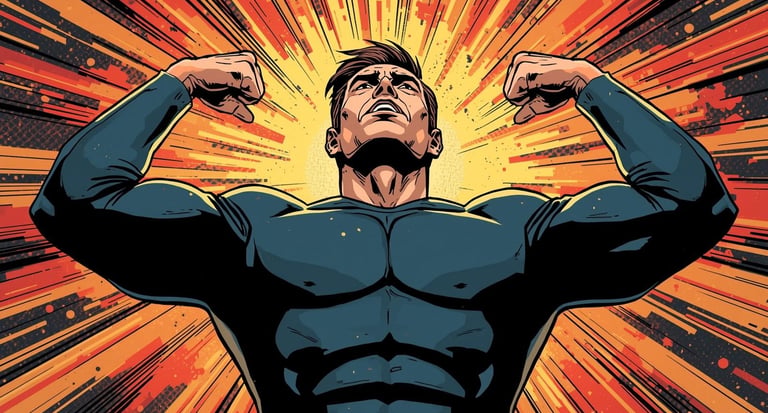 Man embodying long-term resilience and mental strength