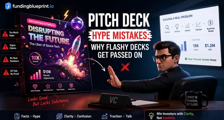 Pitch Deck Hype Mistakes Why Flashy Decks Get Passed On