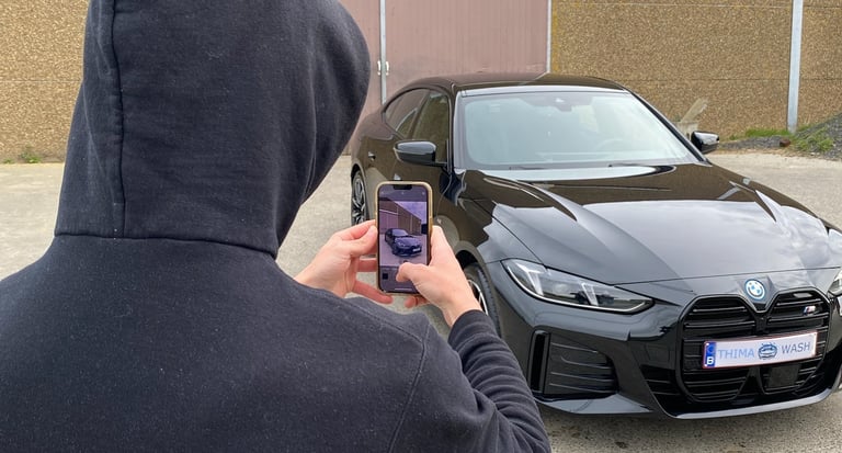 fin du nettoyage complet sur une BMW i4