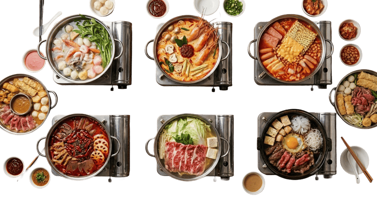 Different Hotpots from all over the world