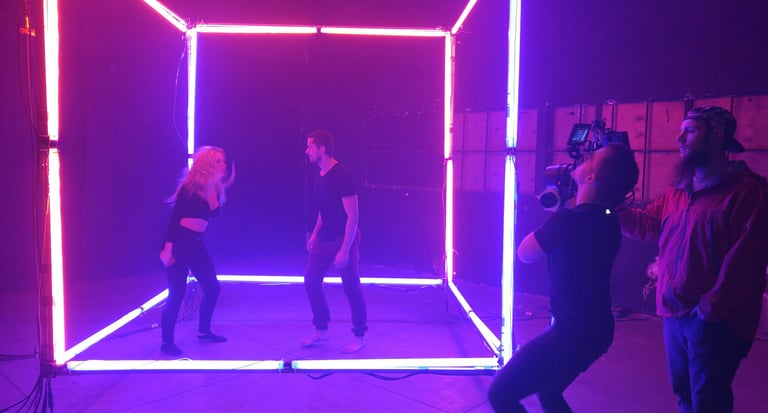 Music video production BTS