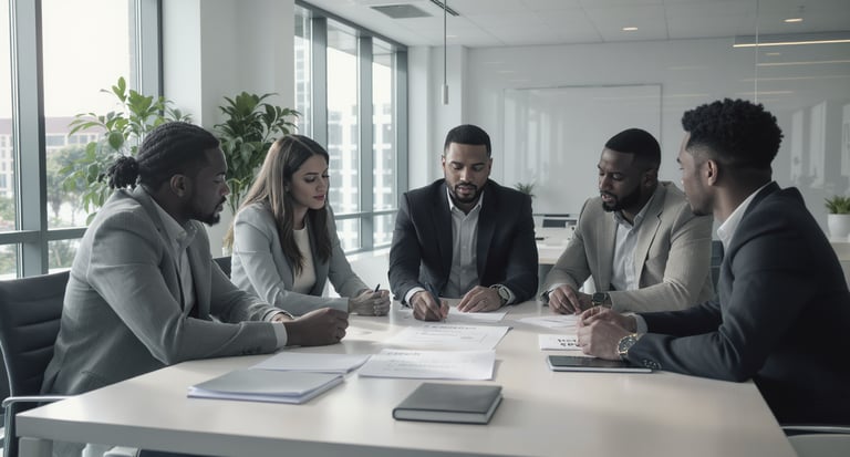 Equipe revisando documentos de SST e eSocial para reduzir inconsistências e passivos.