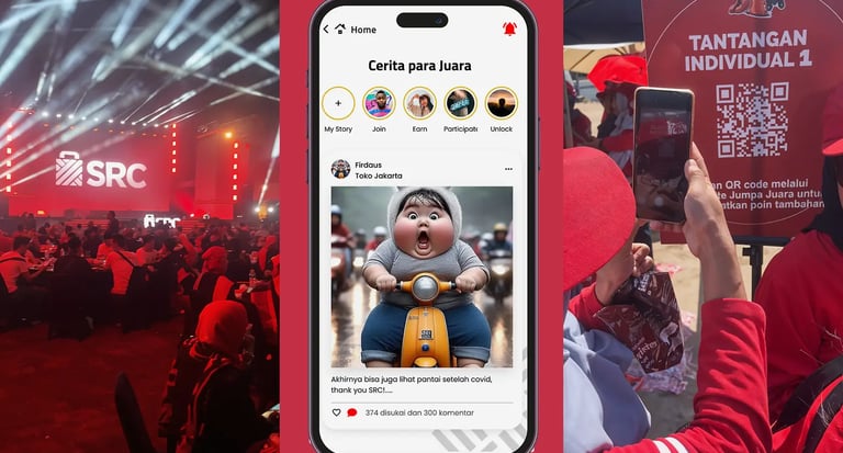 SRC digital event gamification and QR scavenger hunt