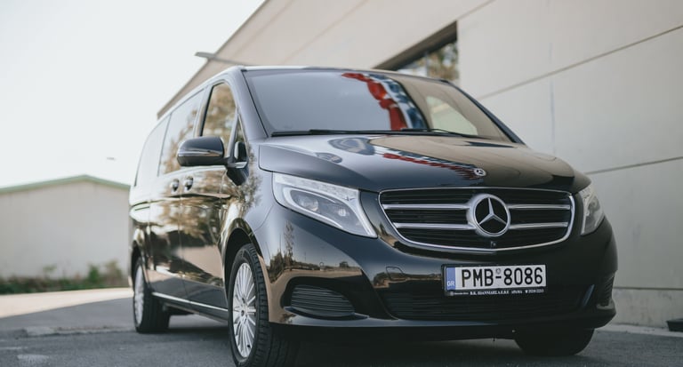 lack Mercedes V-Class available for strategic travel agency partnerships and tour operator services