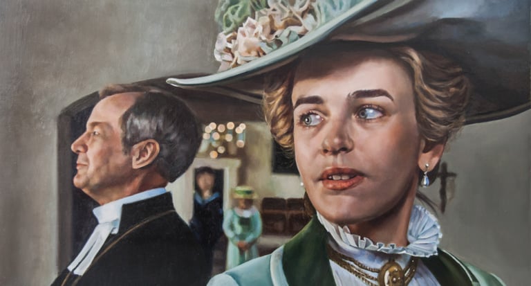 Óleo sobre tabla. Obra plástica de Maite Backman