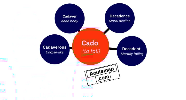 Cado root word Vocabulary for SSC UPSC